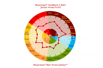 Weyermann CaraMünih 2 Arpa Maltı Aroma Profili Çemberi - Butik Bira