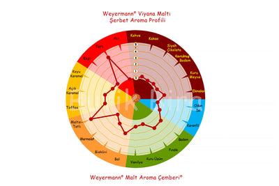 Weyermann Viyana Arpa Maltı Aroma Profili Çemberi - Butik Bira
